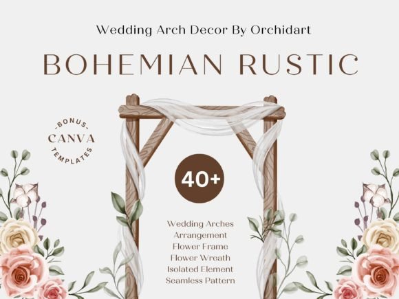 Design with Earthy Charm: A Guide to Bohemian Rustic Wedding Arch Decor