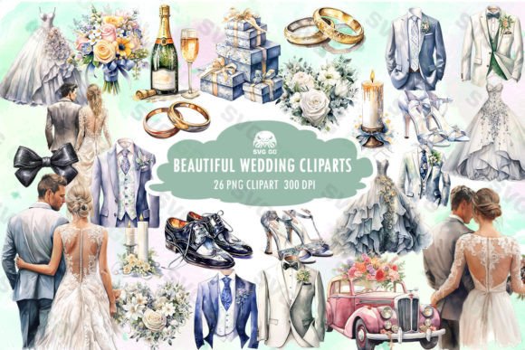 Elegant Wedding Clipart: A Designer's Guide to Sublimation PNGs