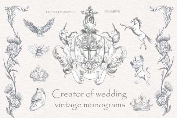 Elevate Your Stationery with Vintage Baroque Monograms