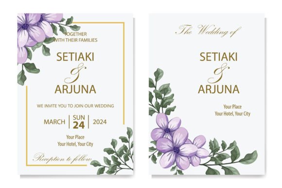 Floral Foliage Wedding Invitation: Design Your Perfect Suite