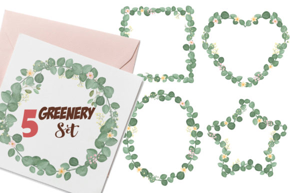 Nursery and Wedding Greenery Set: Your Go-To Botanical Design Asset