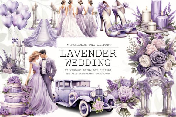 Timeless Elegance: Using Lavender Watercolor Clipart in Your Projects