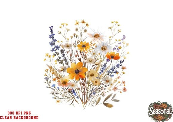 Watercolor Floral Border PNG: Wedding & Celebration Designs