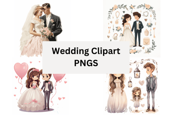 Wedding Clipart PNGs: Versatile Graphics for Your Special Day