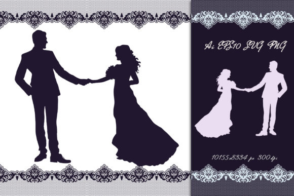 Wedding.Silhouette. SVG: Crafting Elegance for Every Project